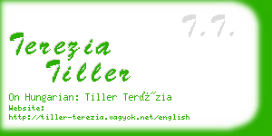 terezia tiller business card